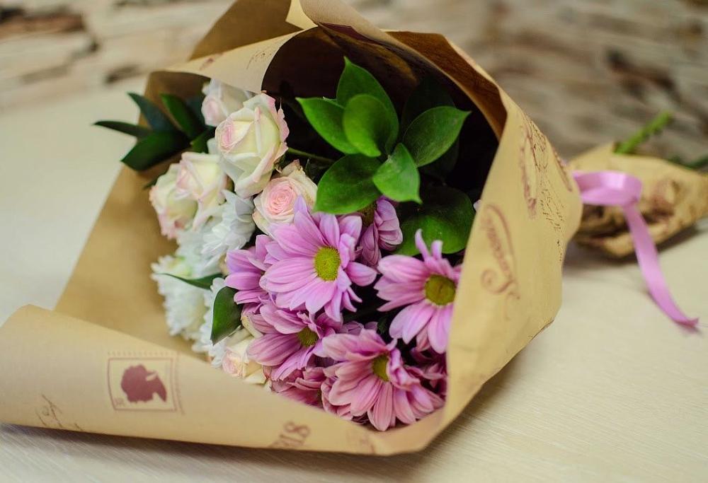 Букет цветов из: Розы и Хризантемы в Родниках Ивановской области