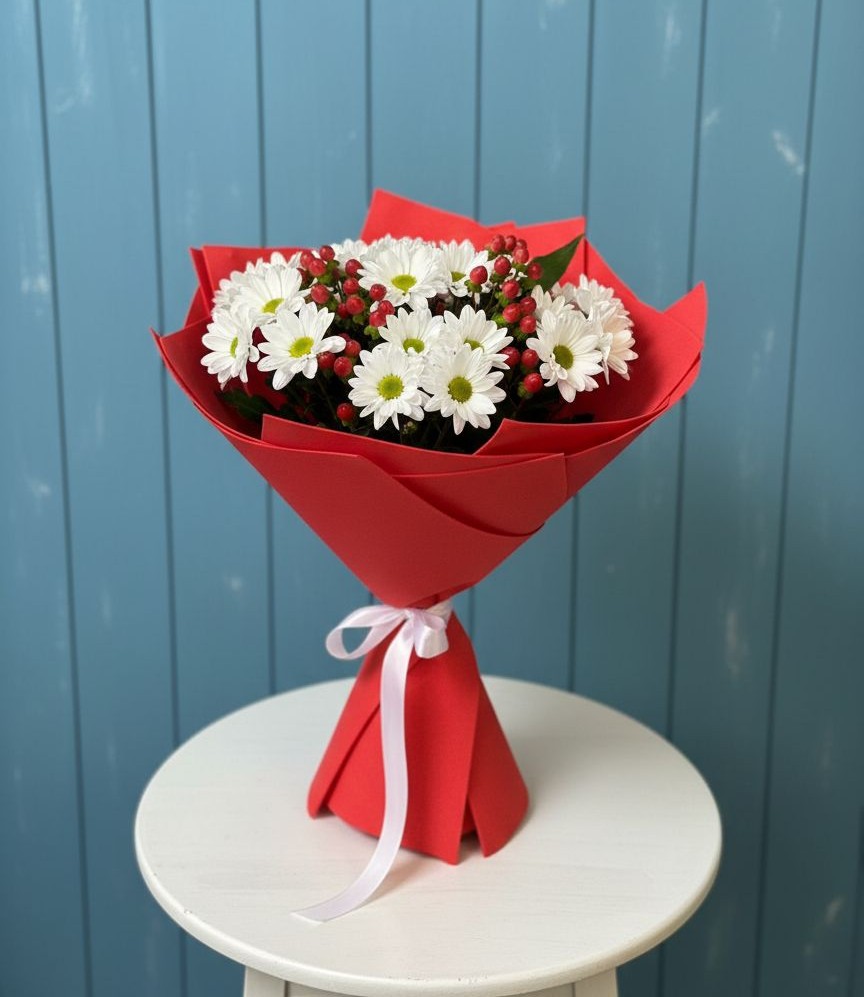 Букет цветов из: Хризантемы в Родниках Ивановской области