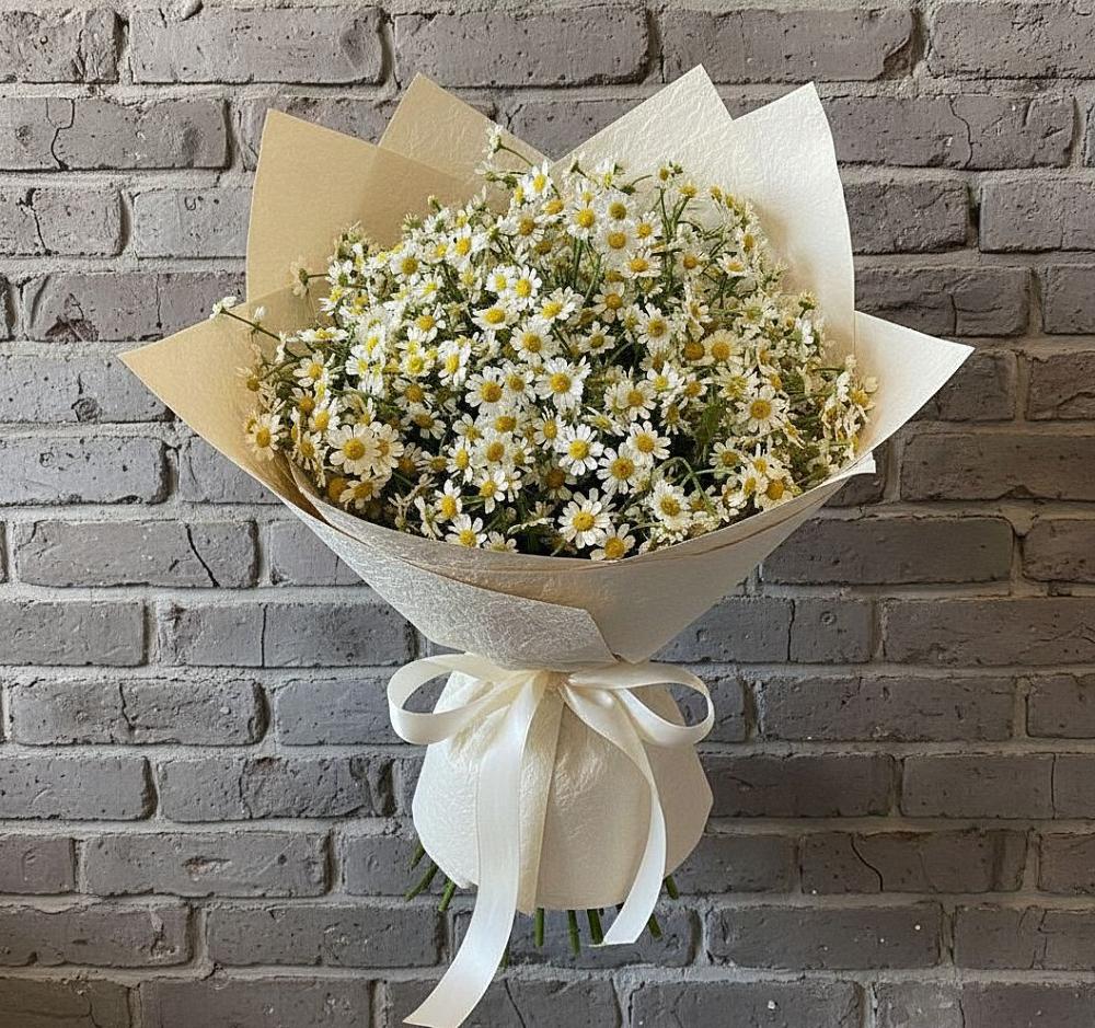 Букет цветов из: Ромашки в Родниках Ивановской области