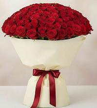 Букет 101 Красная роза Милано в Родниках Ивановской области