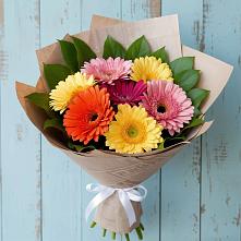 Букет цветов из:  Герберы #REPLACE_PRED# Родниках Ивановской области