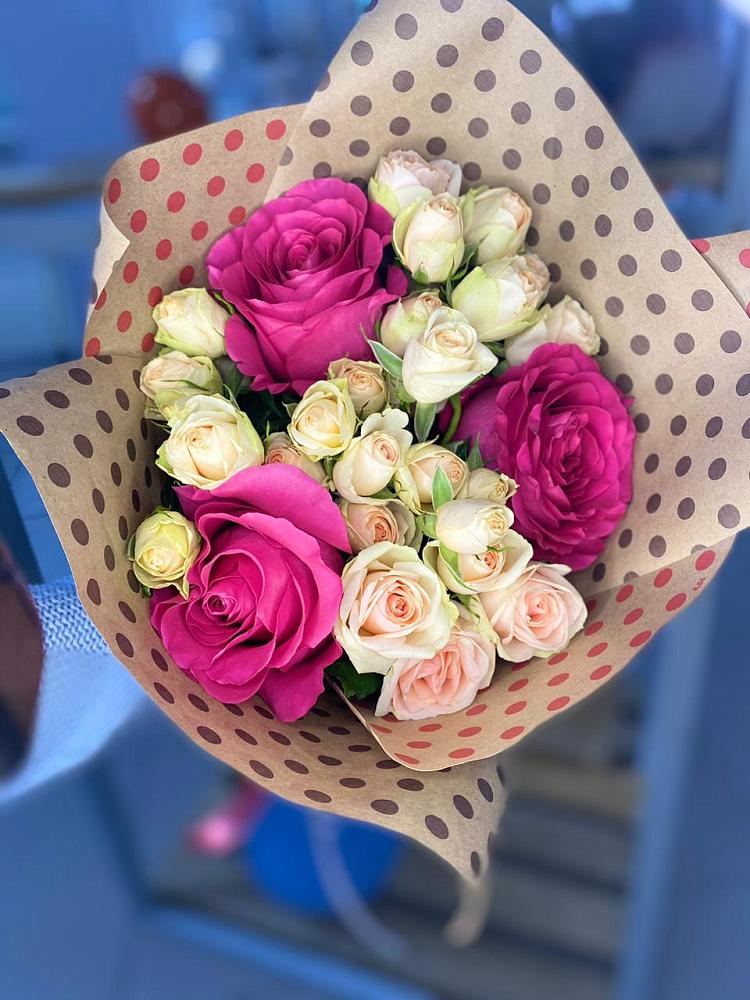 Букет цветов из: Розы в Родниках Ивановской области
