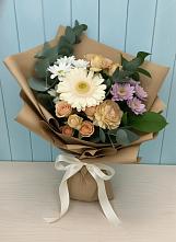 Букет цветов из:  Герберы и Хризантемы в Родниках Ивановской области