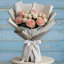 Букет цветов из:  Розы #REPLACE_PRED# Родниках Ивановской области