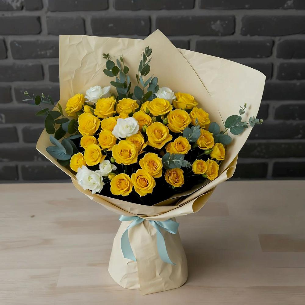 Букет цветов из: Розы в Родниках Ивановской области