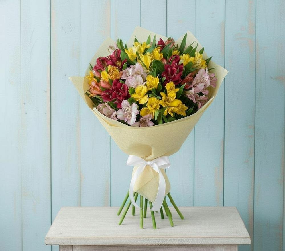 Букет цветов из: Альстромерии в Родниках Ивановской области