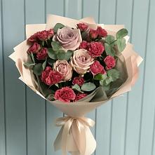 Букет цветов из:  Гвоздики и Розы в Родниках Ивановской области