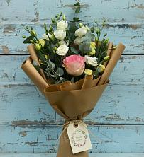 Букет цветов из:  Розы и Лизиантусы в Родниках Ивановской области